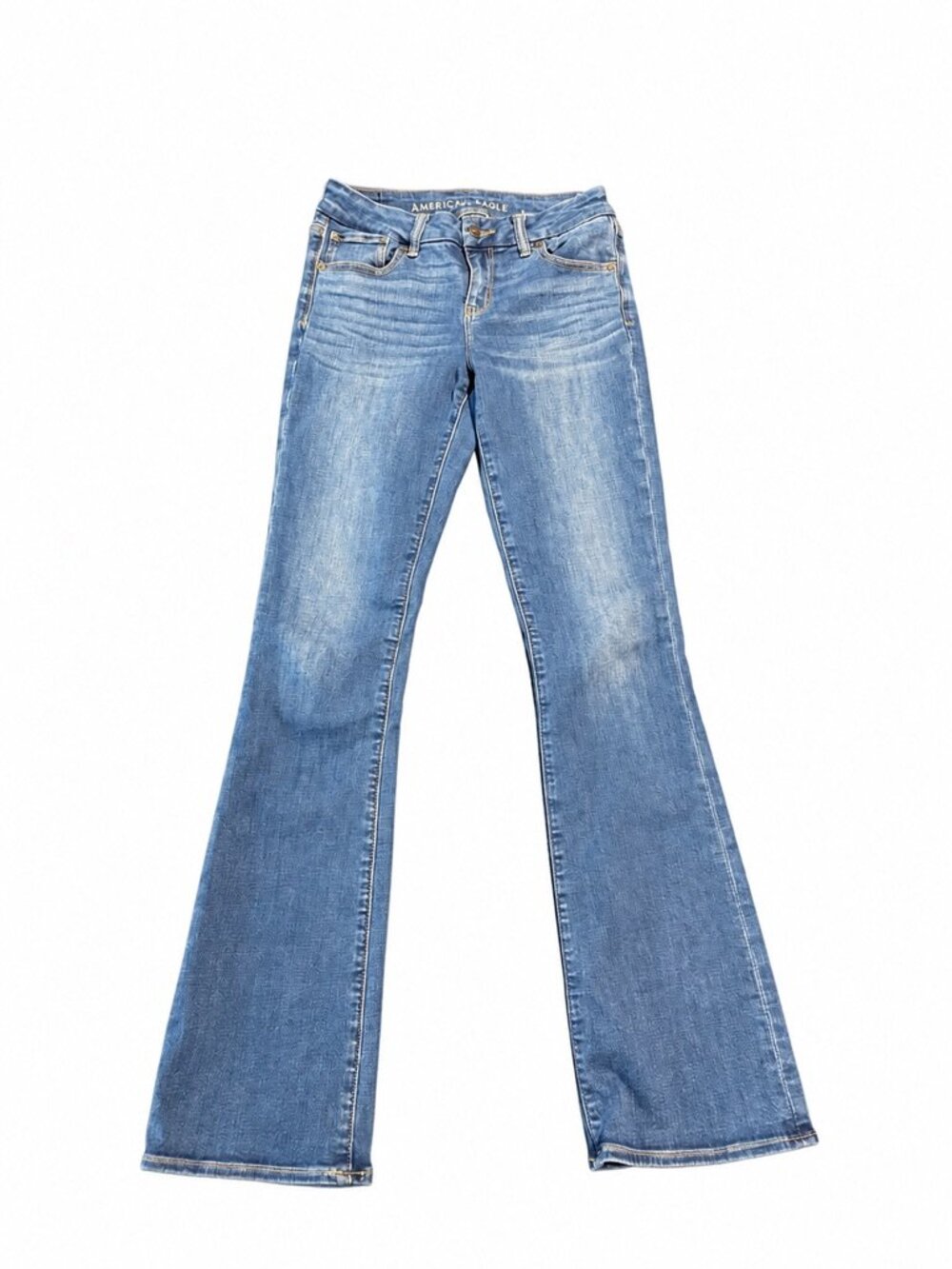 American Eagle Curvy Kick Boot Jeans Women’s 4 Long Next Level Stretch Bootcut